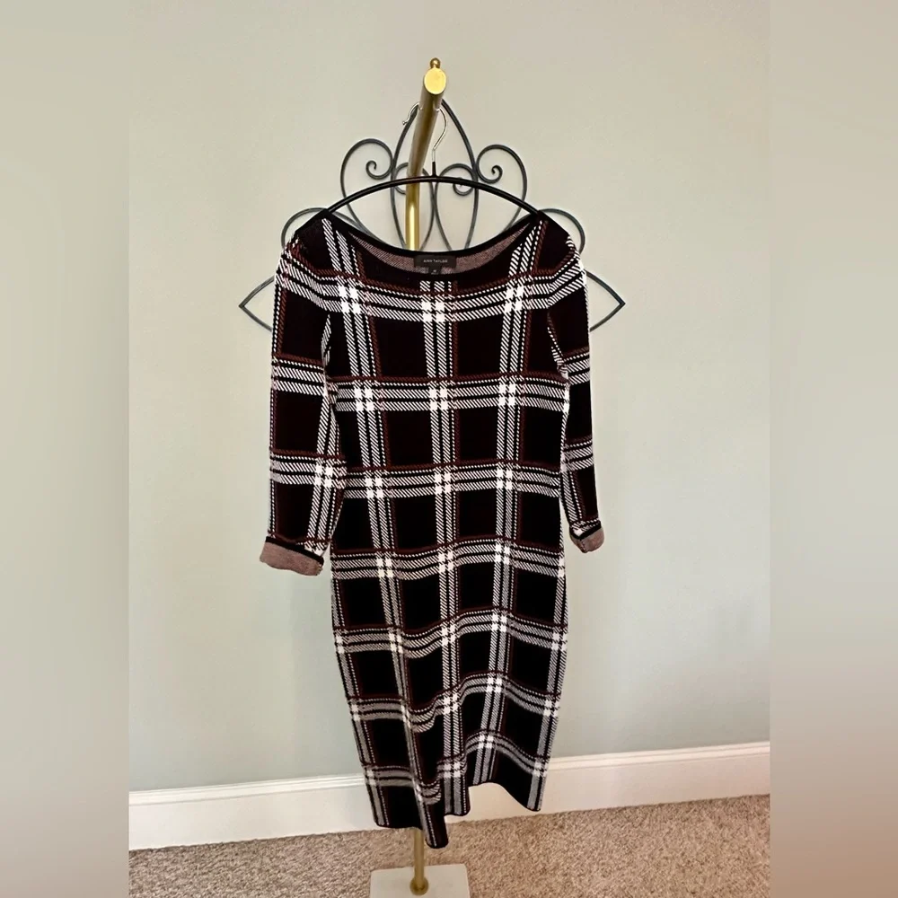 Ann Taylor Plaid Sheath Dress - Picture 1 of 3